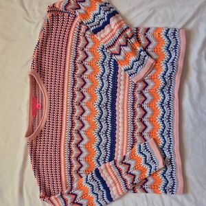 Lilly Pulitzer Samora Sweater Neon Stripes Size Medium